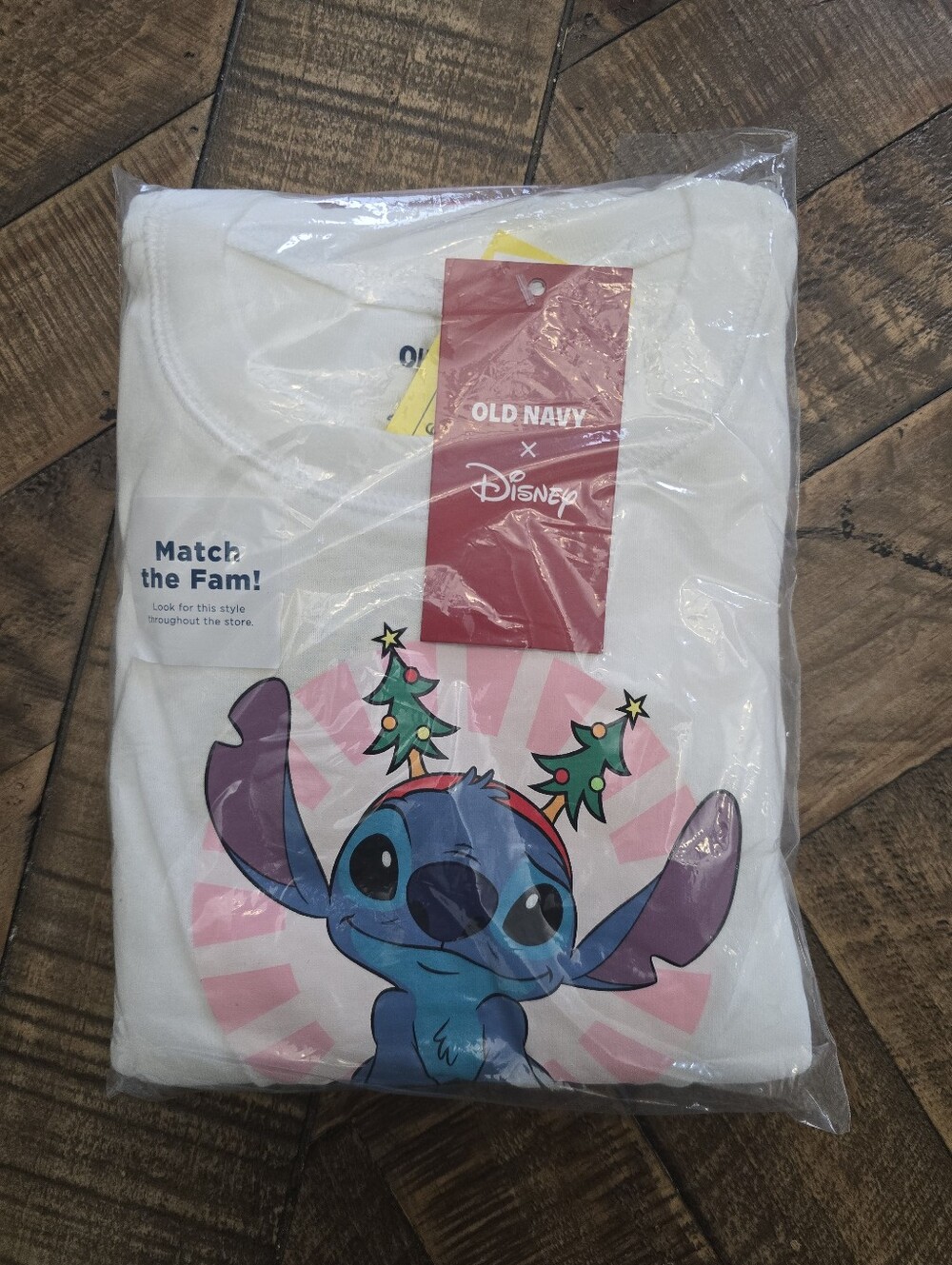 Old Navy Pink Holiday Stitch PJs